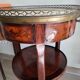 Rare chiffonnière table / flying table with 3 rotating drawers – Stamped