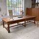 Solid walnut farmhouse castle table 1900 XXL