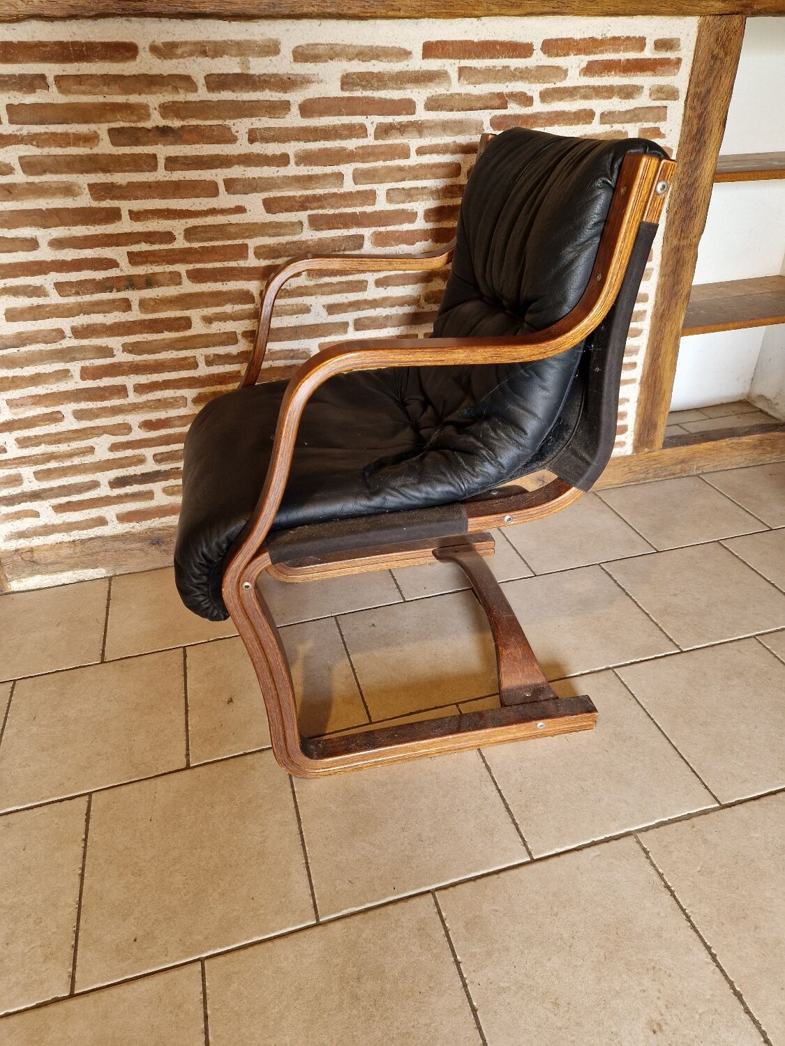 Rare set of 4 vintage design chairs from Finland by Asko.