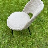 "barrel" chair with compass legs from the 60s