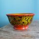 Khokhloma Russian handicraft painted wooden bowls