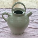 Jug, gargoulette in glazed stoneware white digoin france vintage