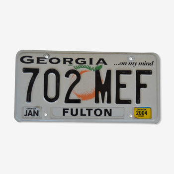 Former American plate USA license plate Georgia