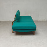 Sofa turquoise daybed, 1960