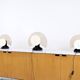 3 lampes italiennes modulables Murano années 80