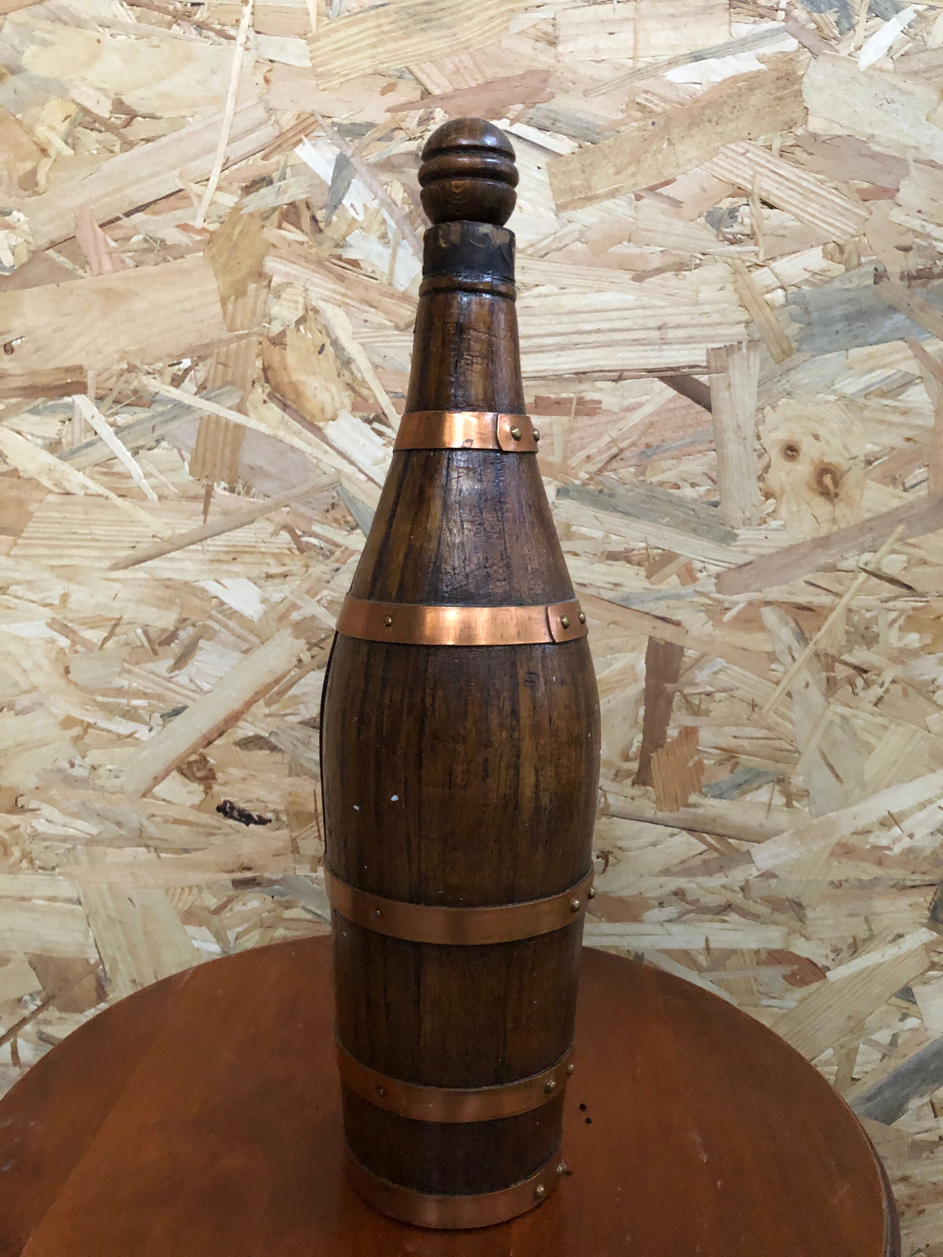 Old wood bottle