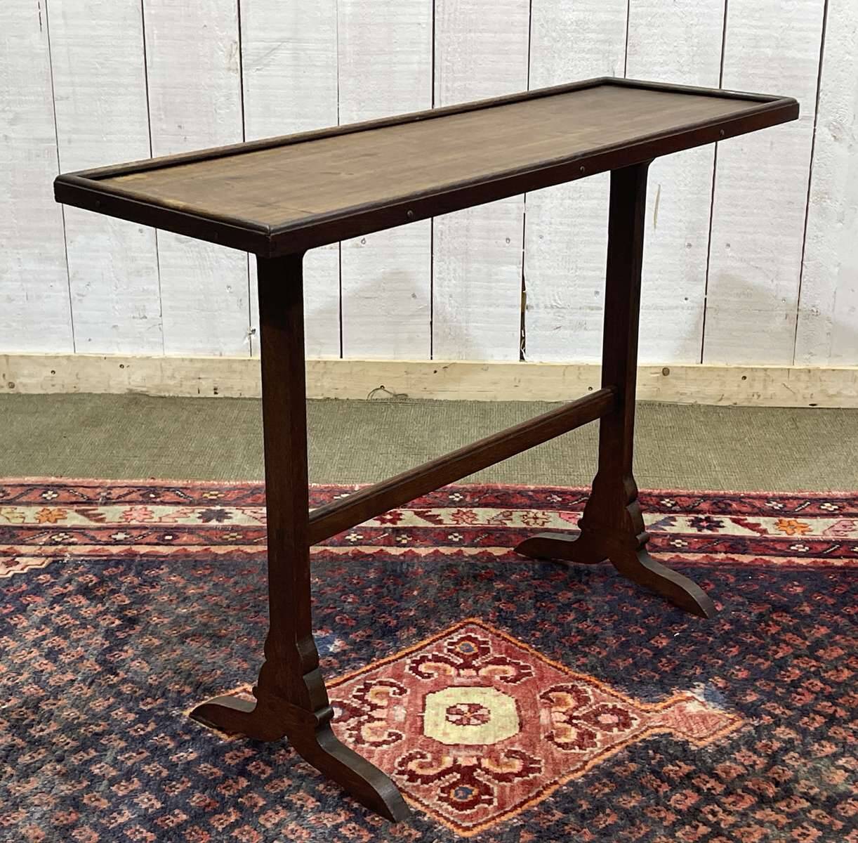 Oak and mahogany side table from the 1930s