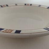 Plat de service Orval bleu Longwy