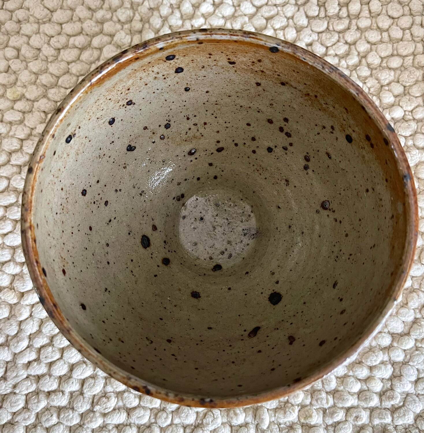 Pyrite stoneware bowl
