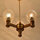 Mid-century Wood Chandelier,1970's.