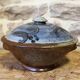 Pot couvert en grès émaillé Atelier Christine Pedley et Steen Kepp La Borne
