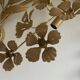 Hollywood regency Style Metal Gold Wall Light Sconce Floral 1970s, by Ledungs