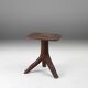 Tabouret rustique en bois du milieu du siècle avec pieds en branche d'arbre, France, 1850