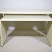 Space Age nesting desk in fiberglass, set of 2, 1970s
