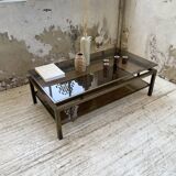 Table basse laiton attribuée à Guy Lefevre pour maison Jansen