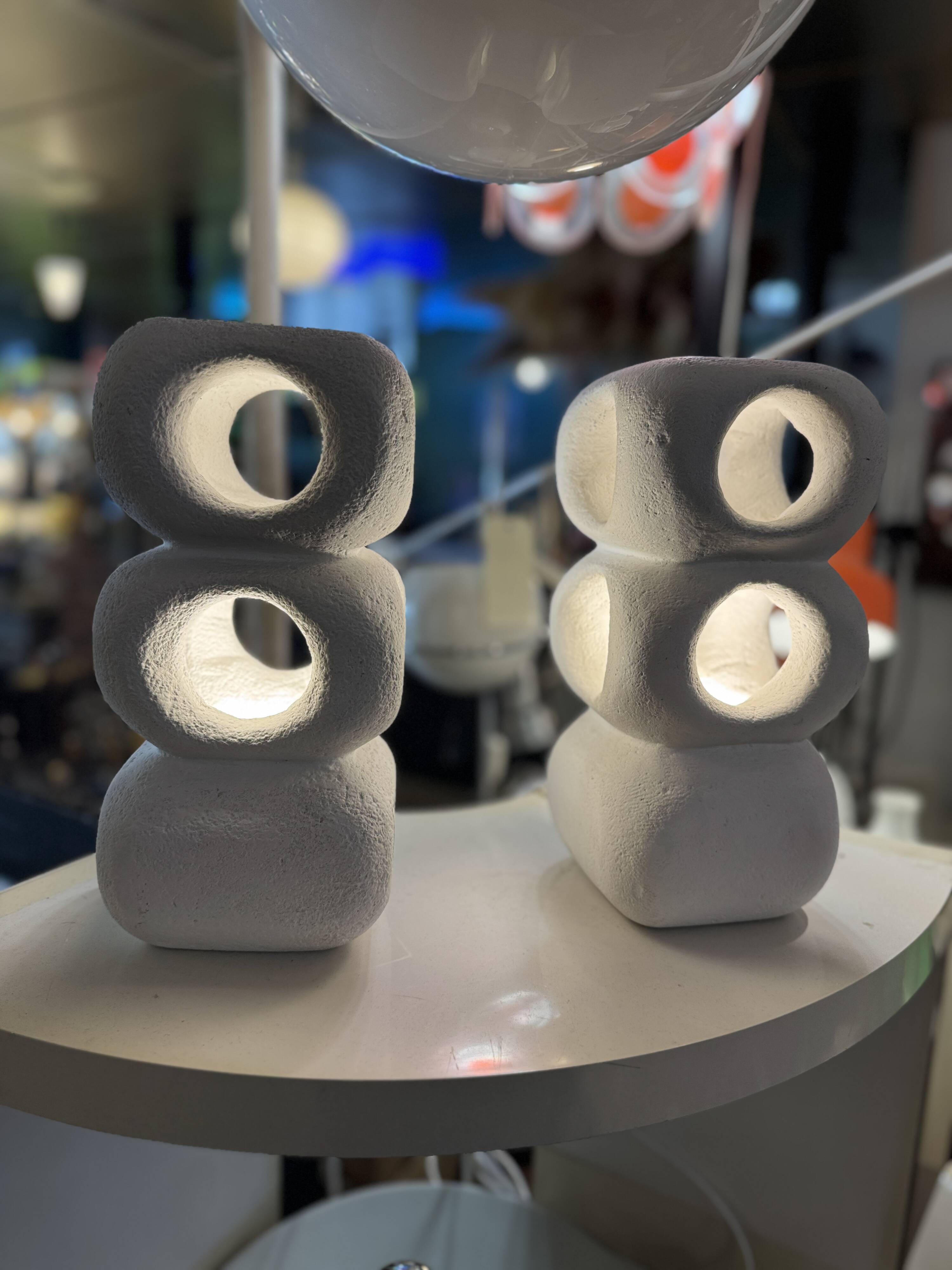 ALBERT TORMOS pebble lamp signed - Sandstone from the Gard - vintage - 60s / 70s