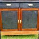 Buffet  ancien  vers  1940 avec plateau triroirs et portes effet beton – Totalement relooké