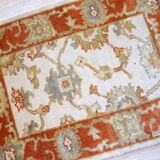 Indian Mahal handmade vintage rug 64cm x 97cm 1980s