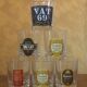 Whisky glasses stamped