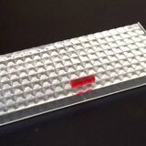 1970s Box of 12 transparent Plexiglas knife holders