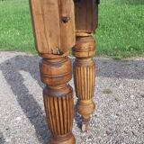 Console plateau chène feet of billiards