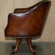 Fauteuil capitaine Chesterfield victorien restauré