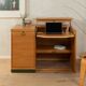 Bureau en placage de chêne, années 1950
