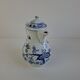 Vintage Dubí Czech Porcelain Blue Onion Cibulák Teapot, c. 1970