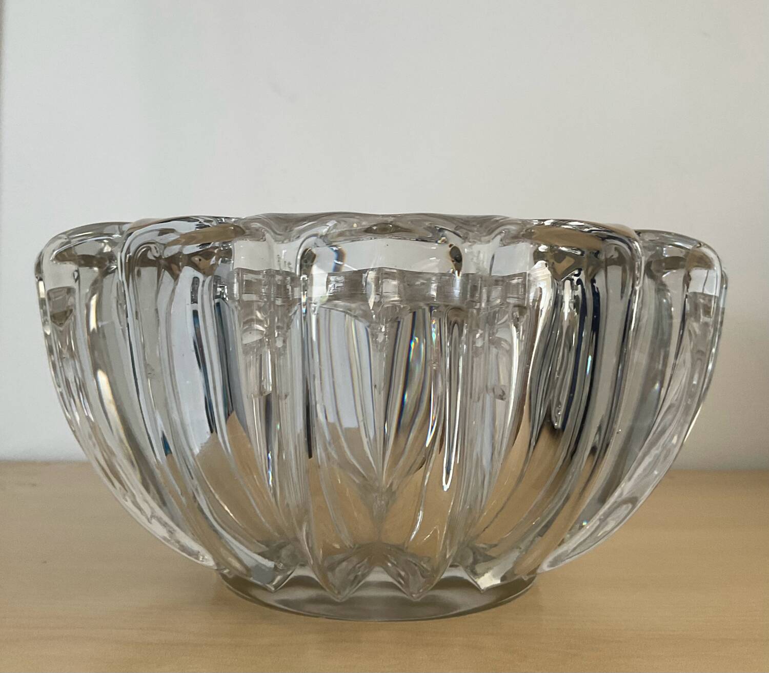 Vase pique fleurs en cristal des années 70