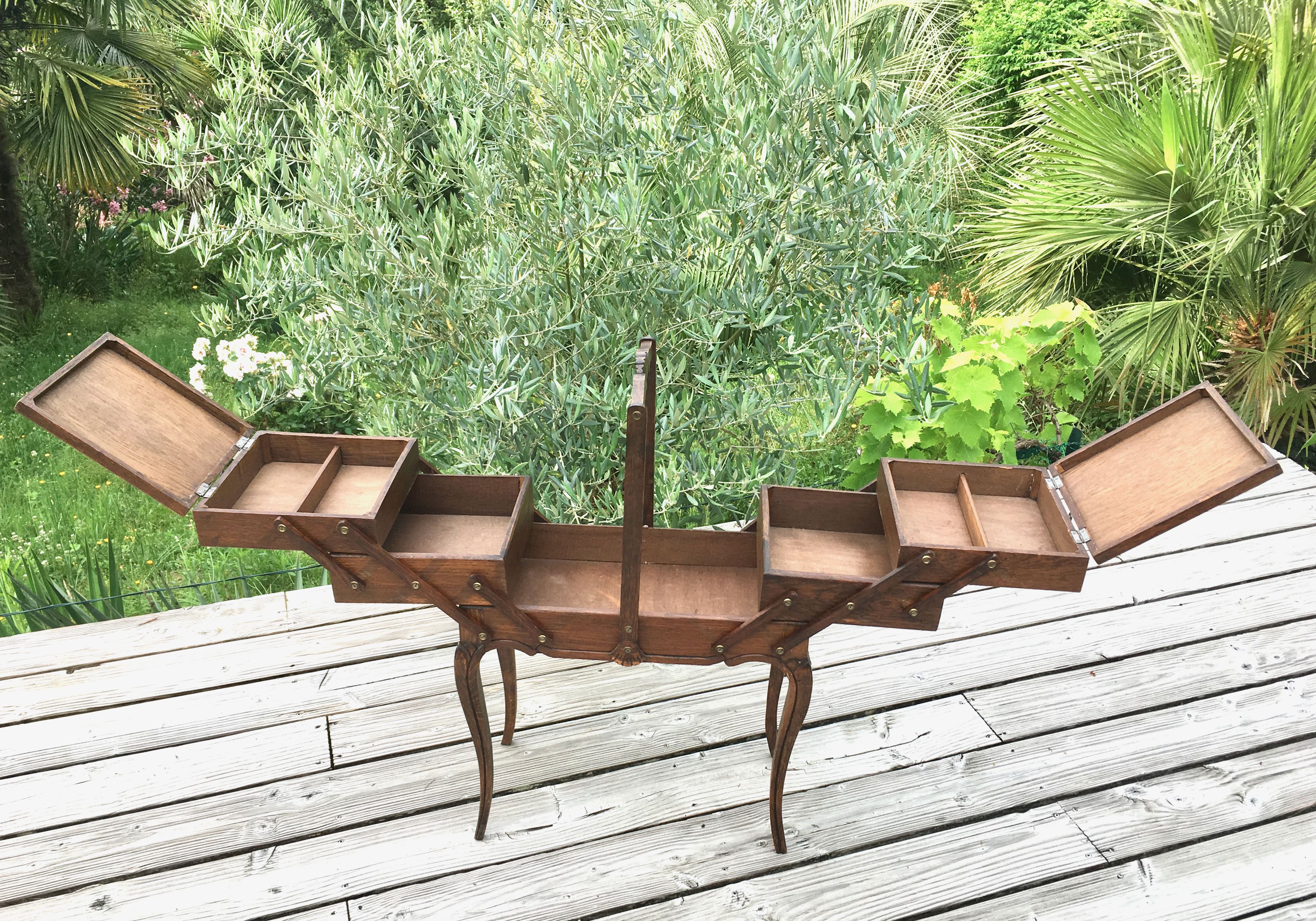 Vintage sewing worker