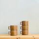 Ensemble de 5 tasses à café en grès de Brenne