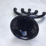 Contemporary chandelier in black cast iron