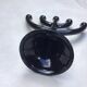 Contemporary chandelier in black cast iron