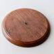 Vintage 1960s solitaire game, wooden board with stone marbles.