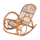Fauteuil à bascule italien en rotin, 1960