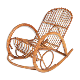 Vintage Italian design rocking chair