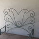 Volute wrought iron bed