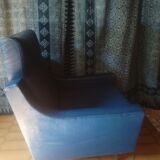Vintage blue skai chair