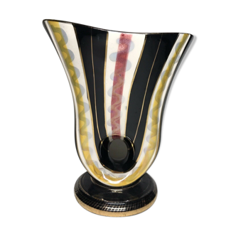 Vase vintage H. Becquet Quaregnon Belgique