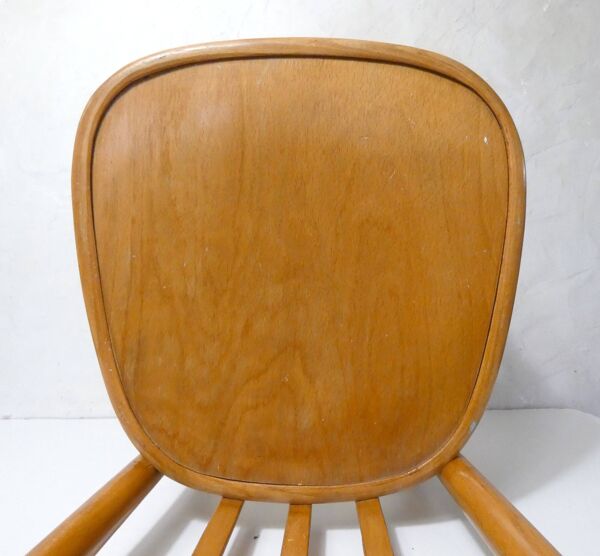 Ancienne chaise bistrot Baumann en bois courbé