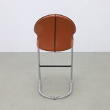 4x Barstool Leather & Chrome