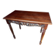 Belle Époque Desk — Carved openwork mahogany, baluster legs