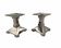 Art Deco Nickel-Plated Bronze Candlesticks, France, 1930, Set of 2
