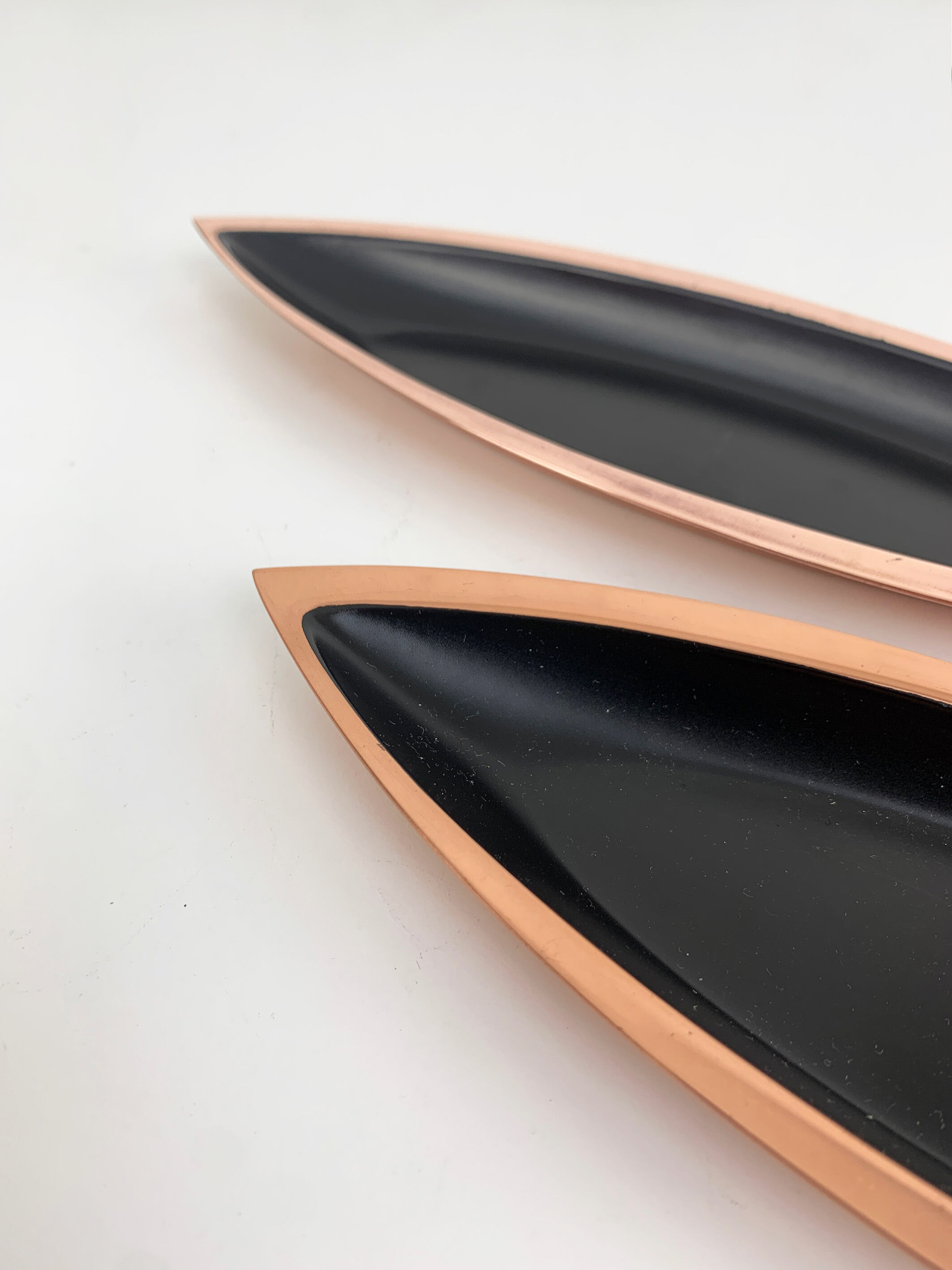 Pair of scandinavian copper cups or bowls ystad metall, design gunnar ander, sweden