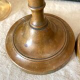Pair of retro copper candlesticks
