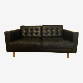 Canapé Ikea cuir vintage