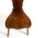 Solid wood chair with an ornate, hand-carved backrest – Made in Spain