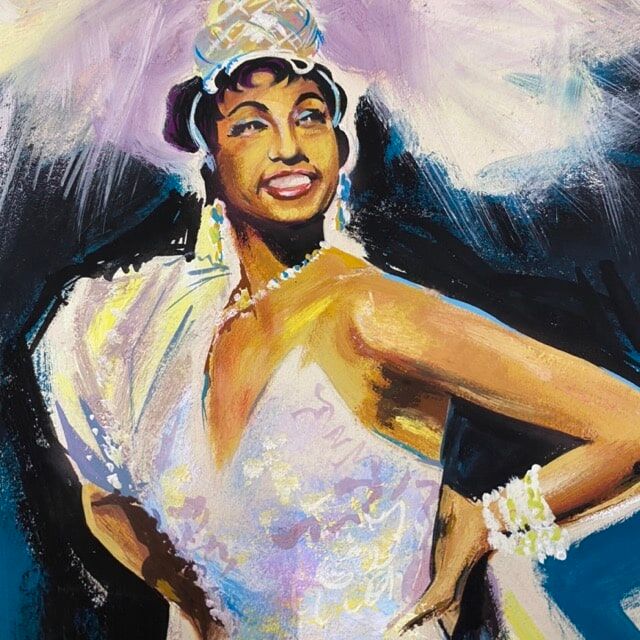 Original gouache of the poster "Paris, My Loves" by Joséphine Baker, 1959 • ART