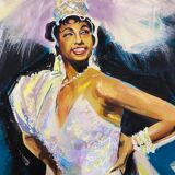 Original gouache of the poster "Paris, My Loves" by Joséphine Baker, 1959 • ART