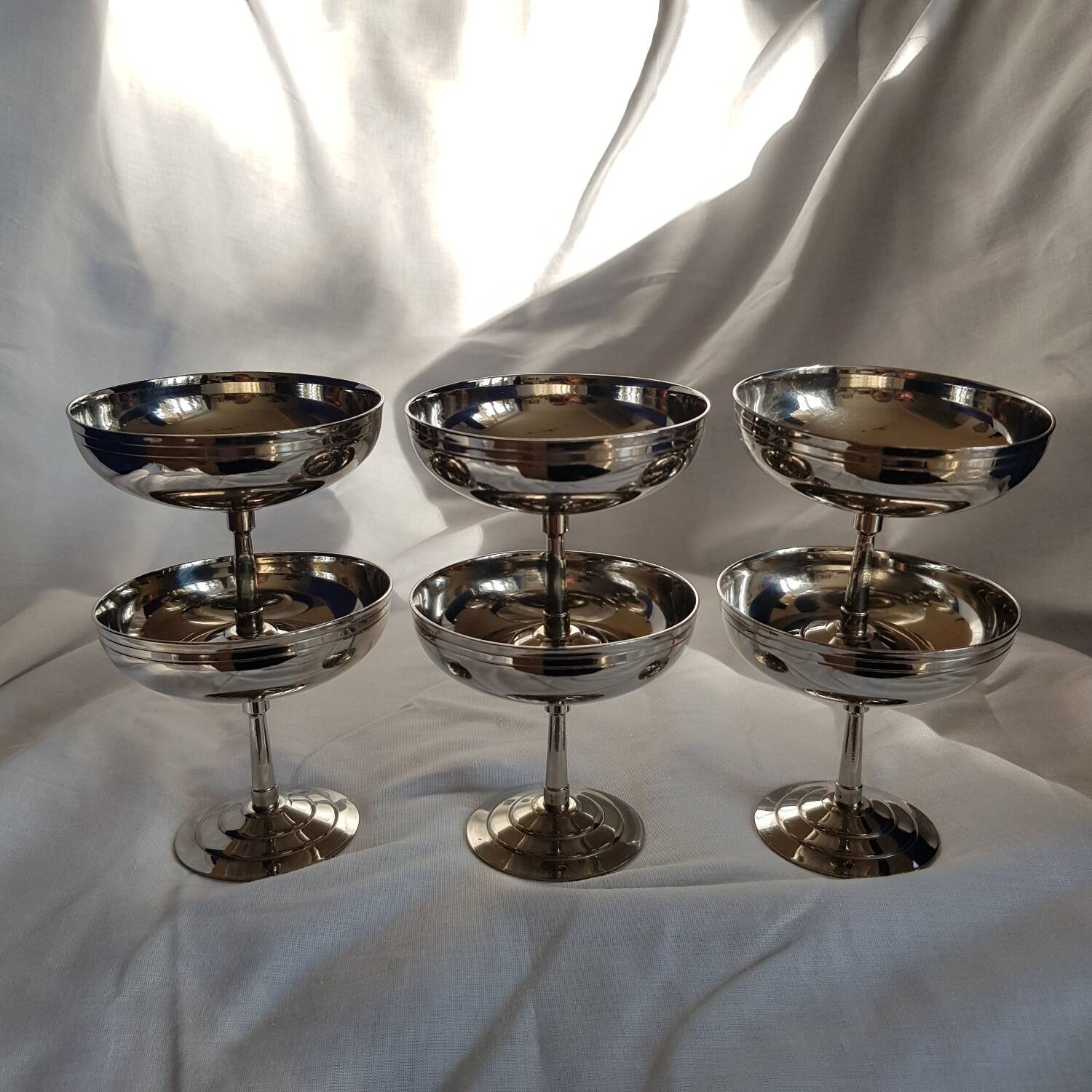 6 coupes à glace Rémy Letang en inox massif 18/10